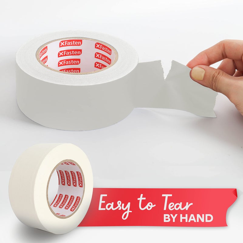 XFasten White Gaffers Tape 2 Inch x 30 Yards Residue-Free White Gaffer Tape 2 Inch Non-Reflective Matte Gaff Tape for Photography, Floor Marking, Wall Gaffing, Console Labels - Image 4